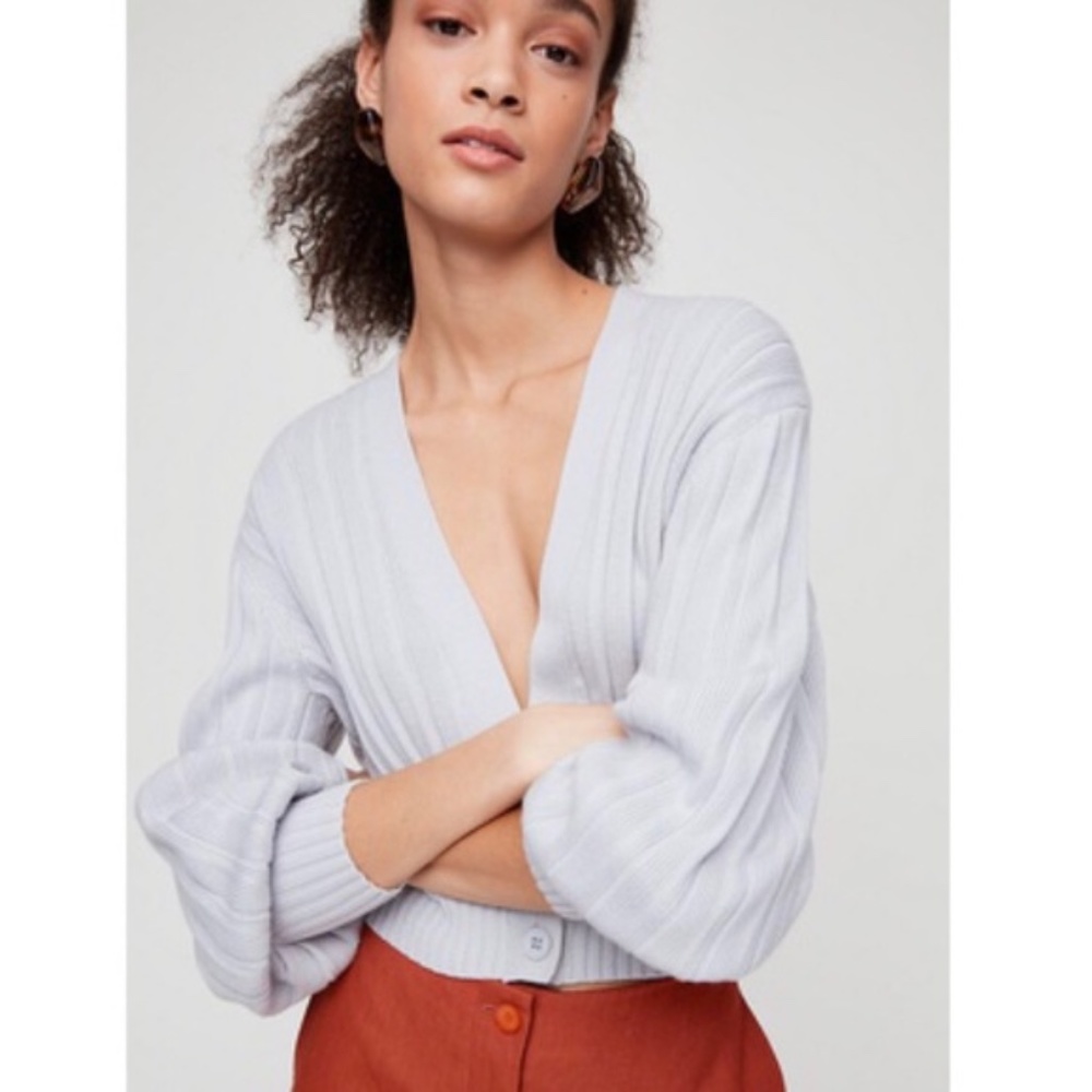 Aritzia Plunge Front Cardigan